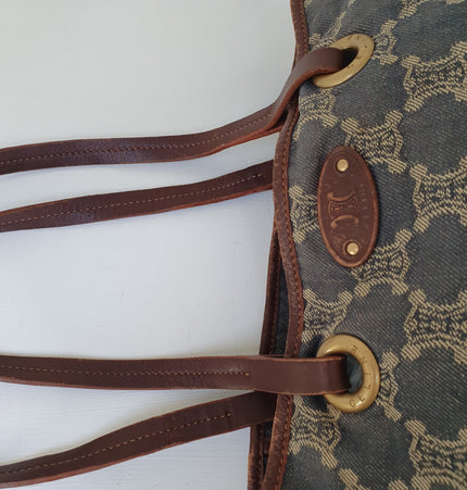 Sac bandoulière en denim Céline