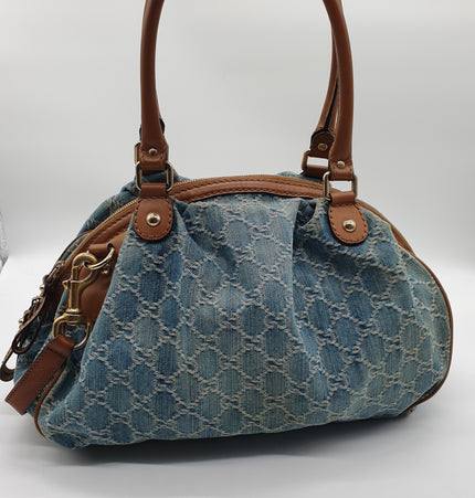 Gucci sukey denim shoulder bag