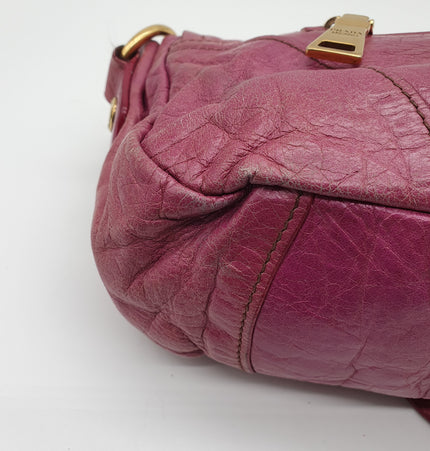 Prada leather shoulder bag