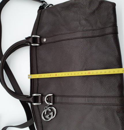 GUCCI  dome interlocking gg leather crossbody bag