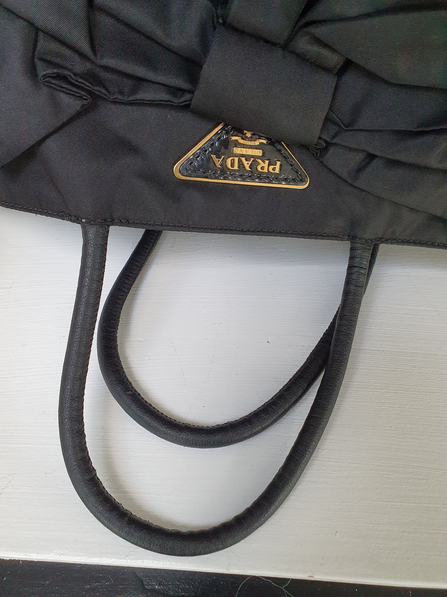 Prada bow shoulder bag