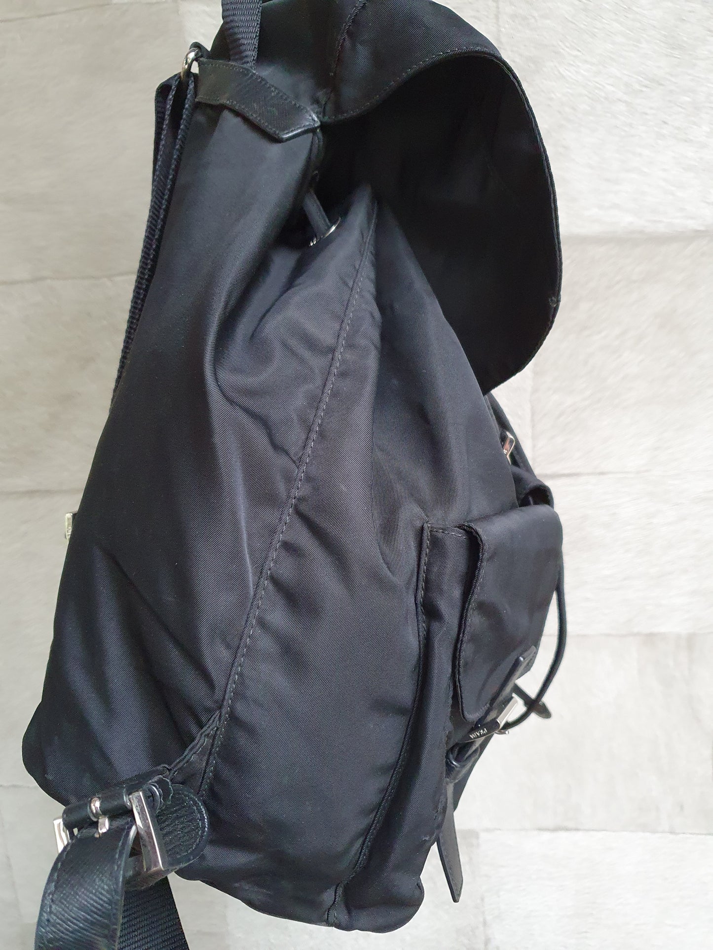 Prada renylon backpack