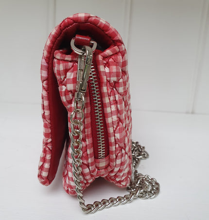 Miu miu crystal striped crossbody bag