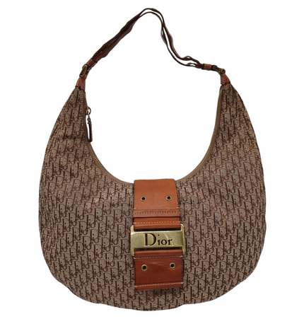 Dior Street chic denim hobo bag