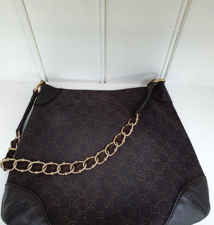 Gucci shoulder cloth bag