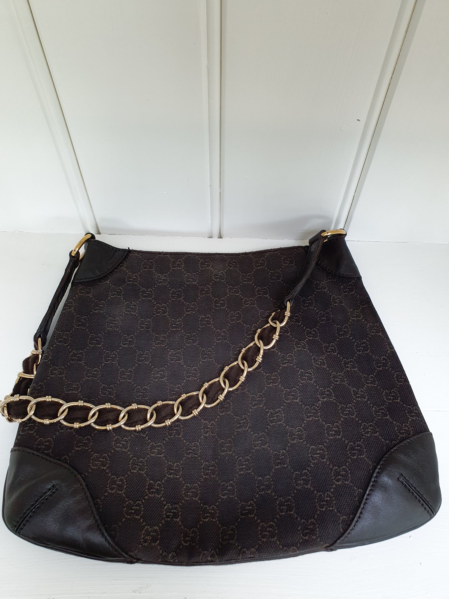 Gucci shoulder cloth bag