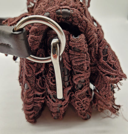 Prada lace shoulder bag