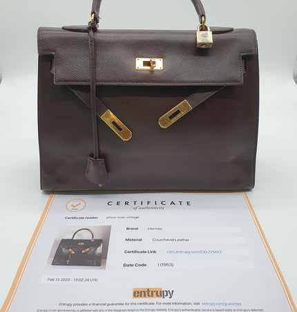 Hermes 1953 Kelly box bag