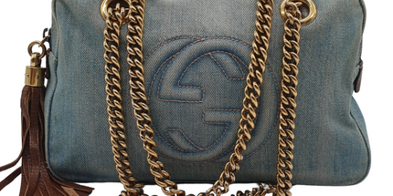 Gucci soho denim shoulder bag