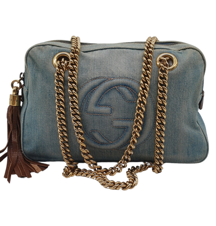 Gucci soho denim shoulder bag