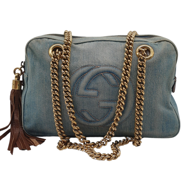 Gucci soho denim shoulder bag