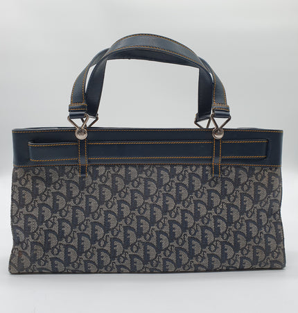 Dior saddle bowler denim handbag