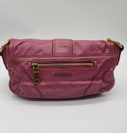 Prada leather shoulder bag