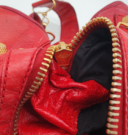 Balenciaga city mettalic bag