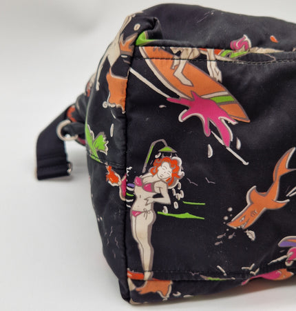 Prada colourful nylon bag