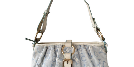 Celine Ava vintage triomphe shoulder cloth bag