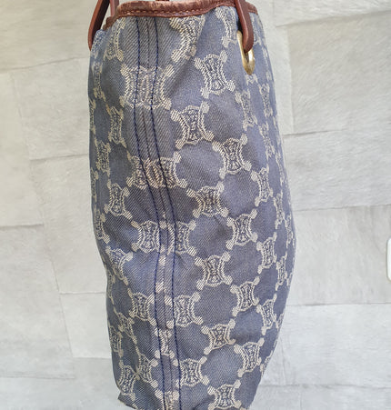 Sac bandoulière en denim Céline