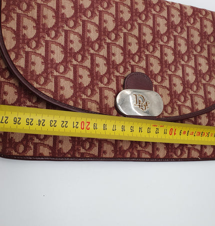 Dior vintage monogram denim clutch bag