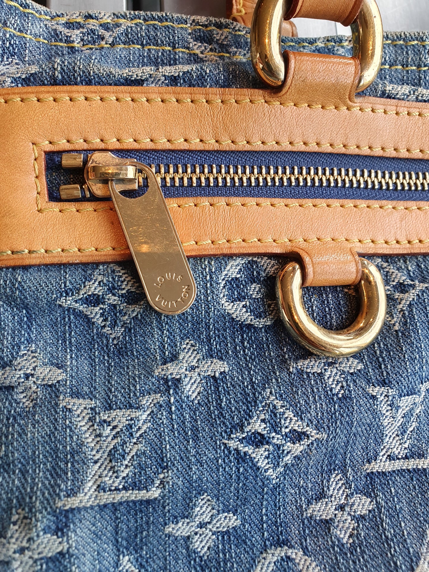 Louis vuitton denim handbag