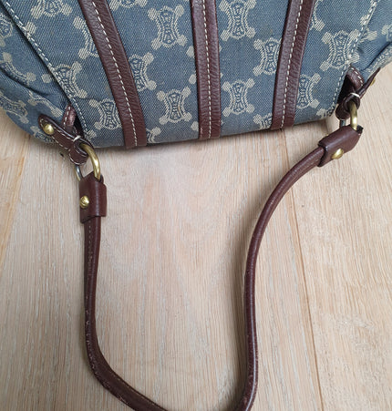 Sac bandoulière en denim Céline