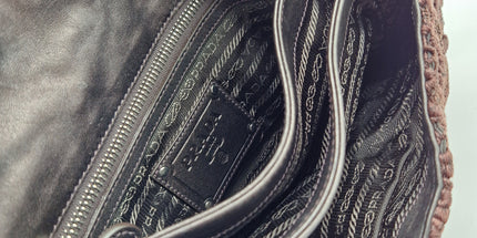 Prada lace shoulder bag