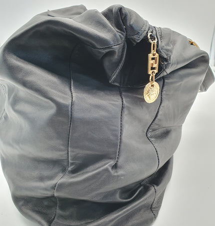 Versace medusa head vintage large shoulder bag