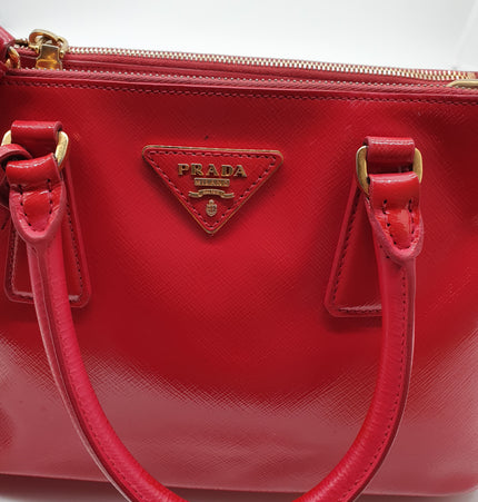 Prada galleria top handle crossbody bag