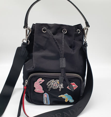 Prada duet crossbody bag