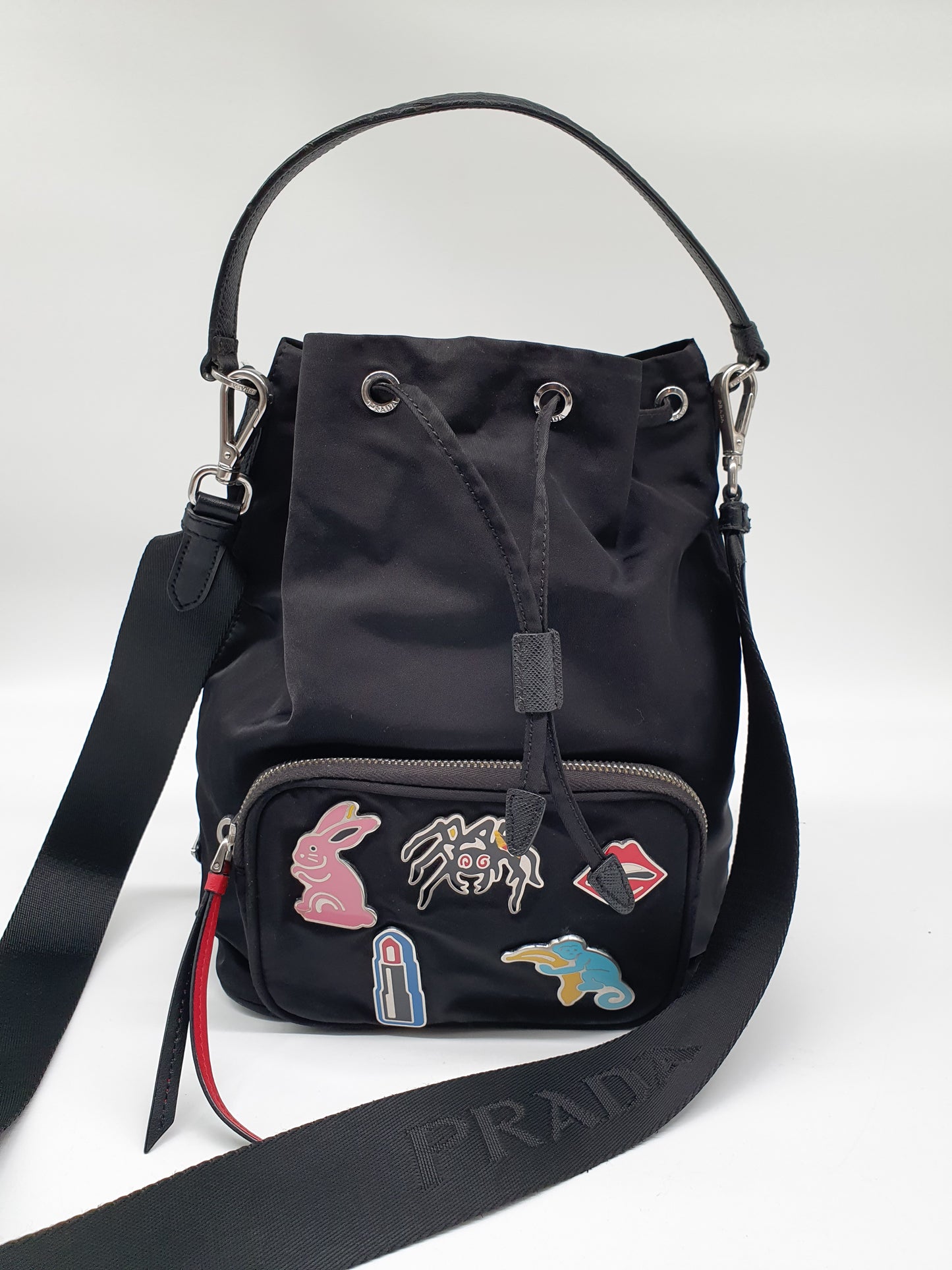 Prada duet crossbody bag