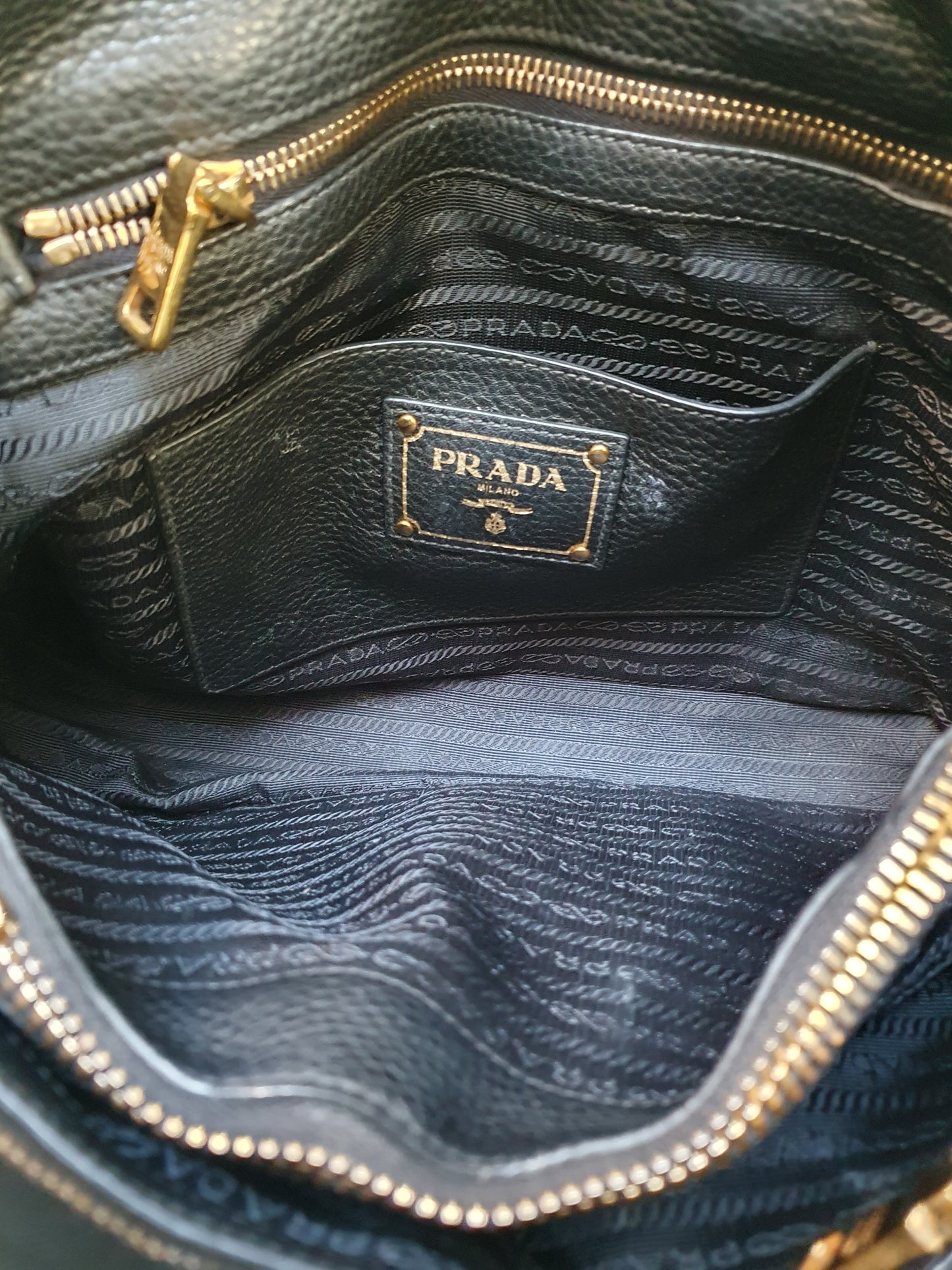 Prada leather handbag