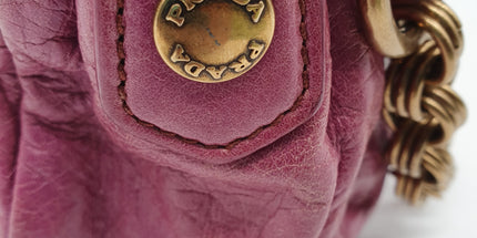 Prada leather shoulder bag