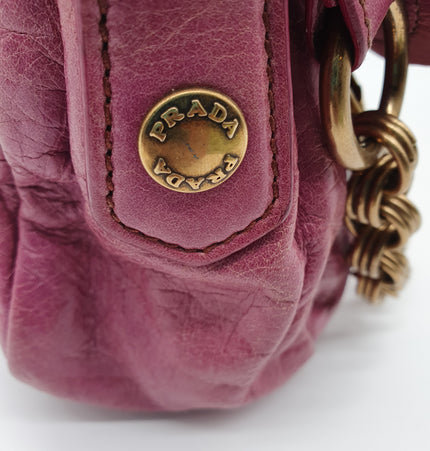 Prada leather shoulder bag