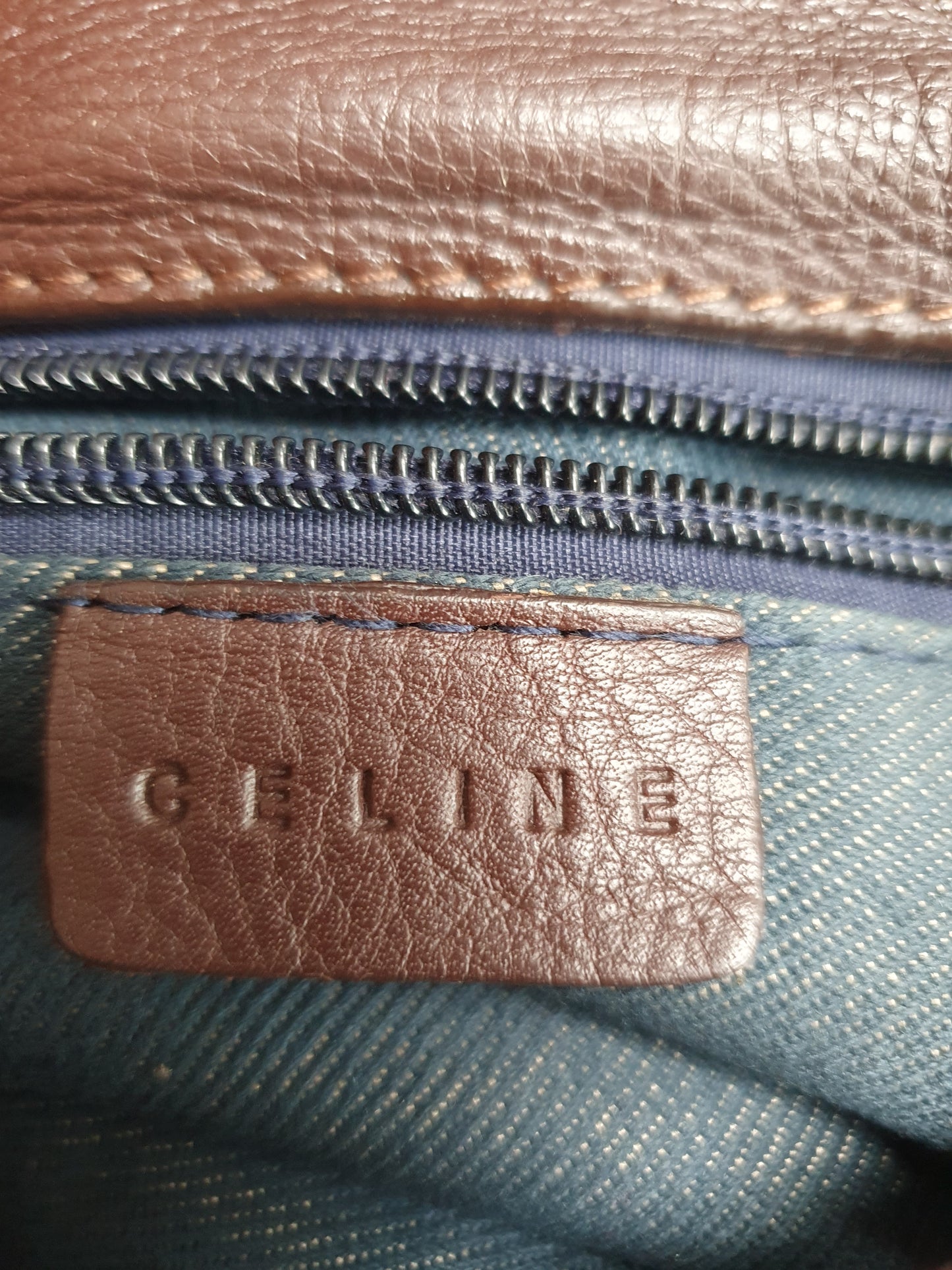 Celine denim vintage shoulder bag