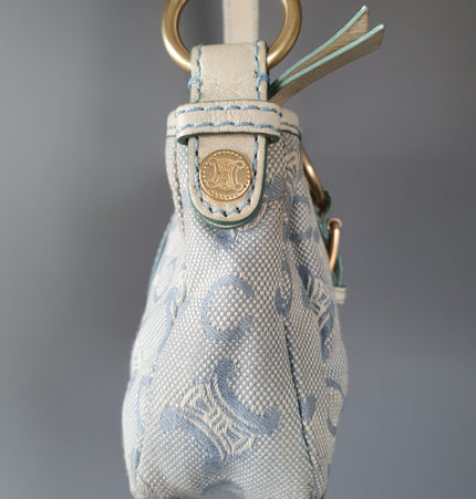 Celine Ava vintage triomphe shoulder cloth bag
