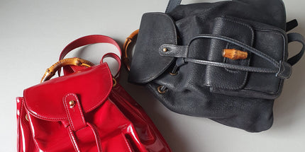 Gucci bamboo backpack