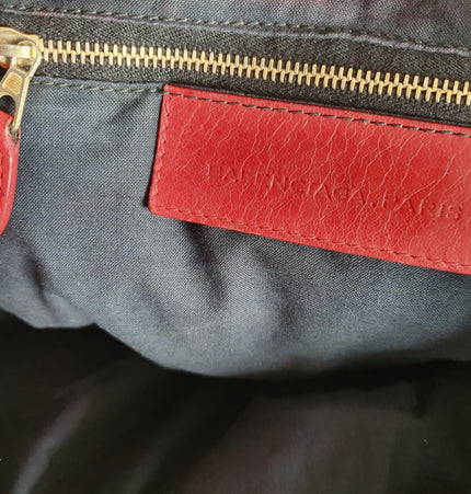 Balenciaga city mettalic bag