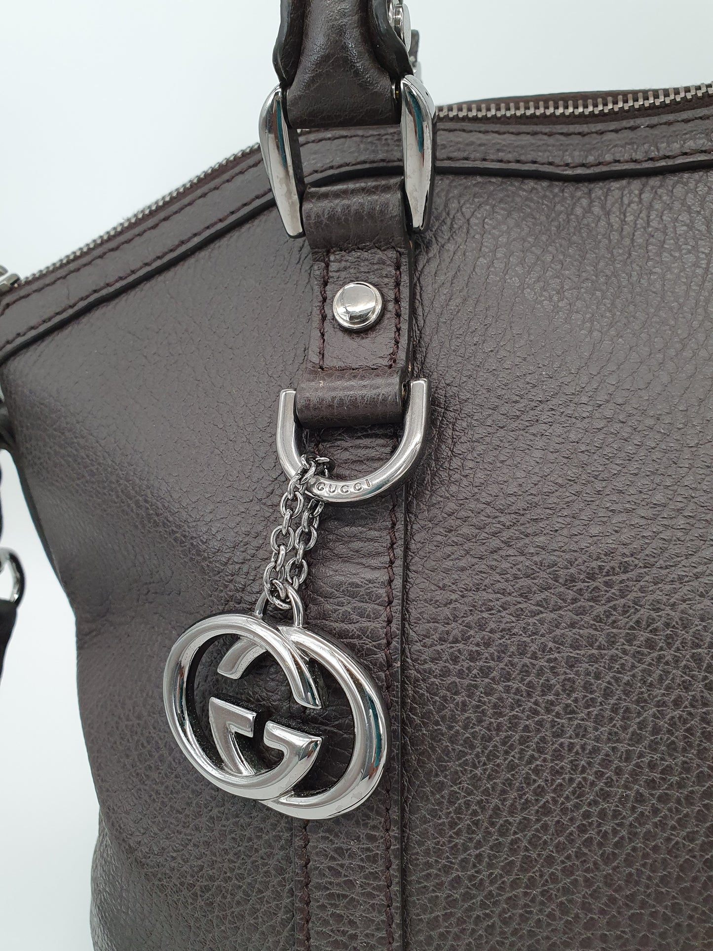 GUCCI  dome interlocking gg leather crossbody bag