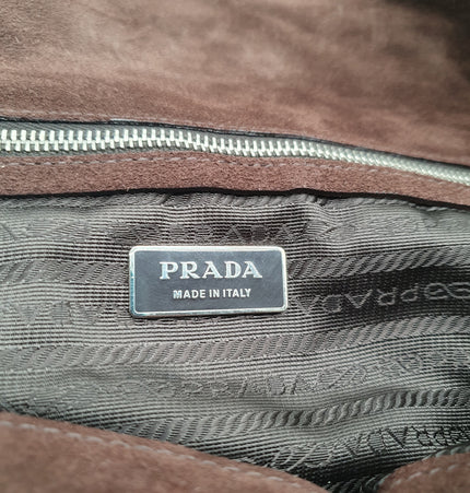 Prada suede handbag
