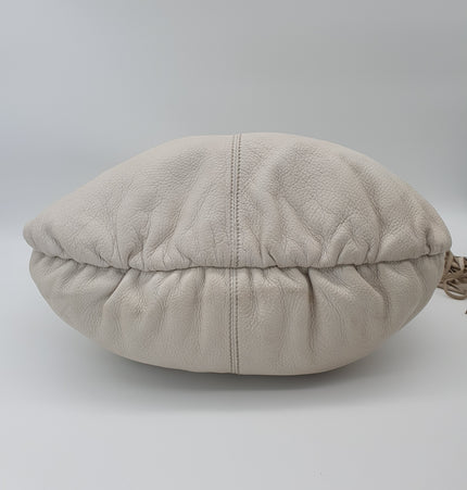 GUCCI  bamboo leather shoulder bag