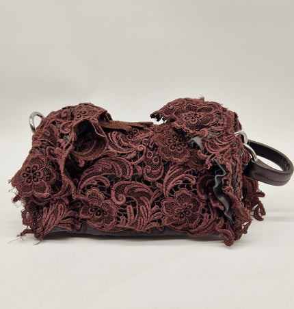 Prada lace shoulder bag