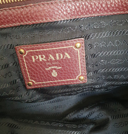 Prada leather shoulder bag