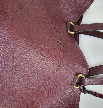 Prada leather shoulder bag