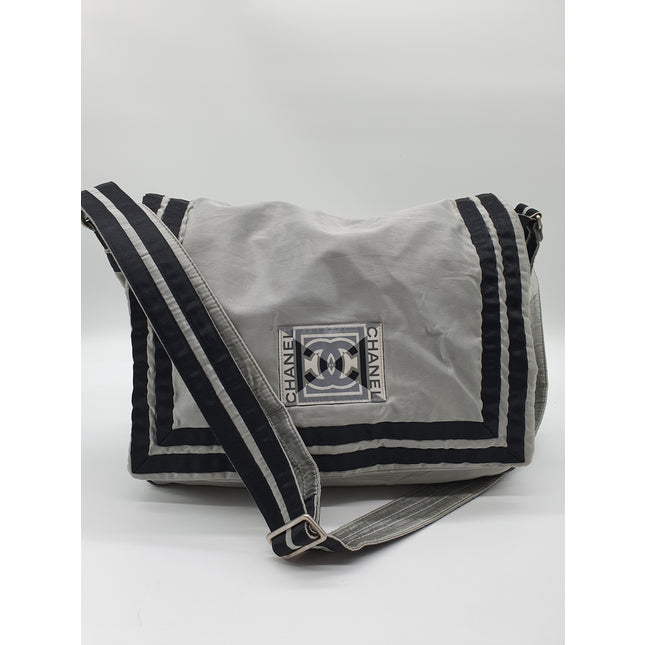 Chanel satin crossbody sportline bag