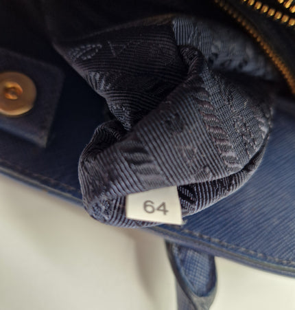 Prada saffiano top zipper handbag