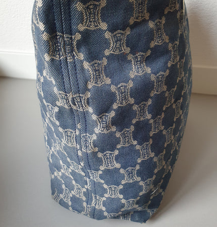 Celine triomphe macadam cloth tote