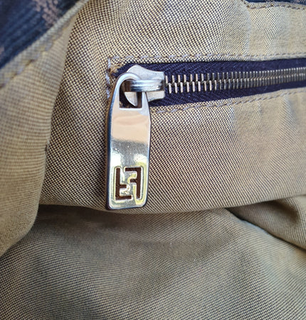 Fendi Zucca FF large shoulder bag