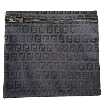 Fendi cloth clutch