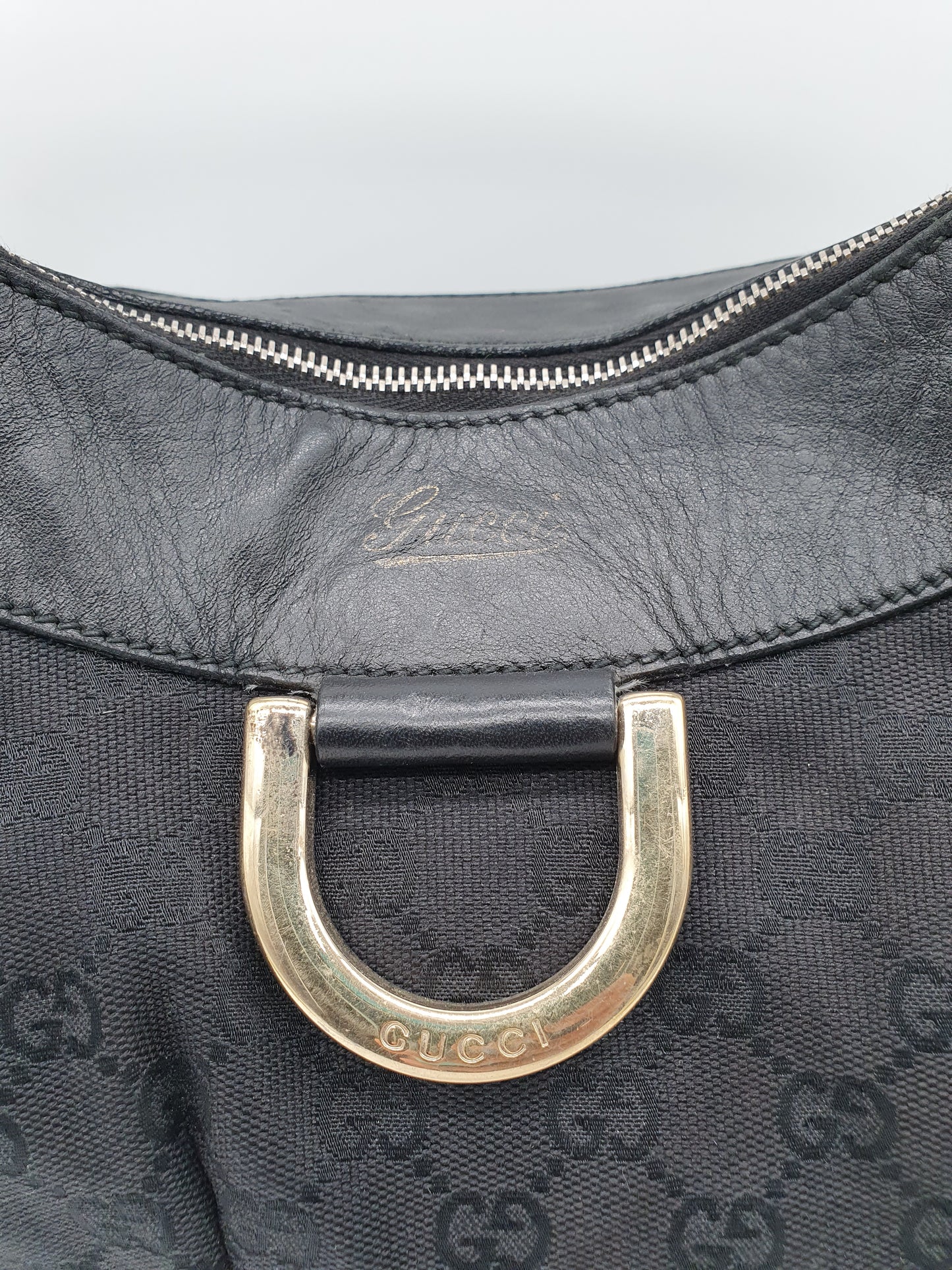 Gucci D ring shoulder bag