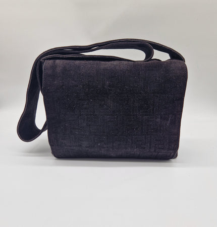 Fendi suede crossbody bag