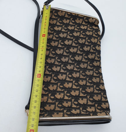 Dior vintage monogram denim crossbody bag